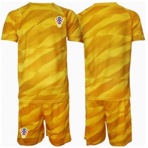 Hrvatska Golmanski Domaci Dres za Dječji EP 2024 Kratak Rukavima (+ kratke hlače)